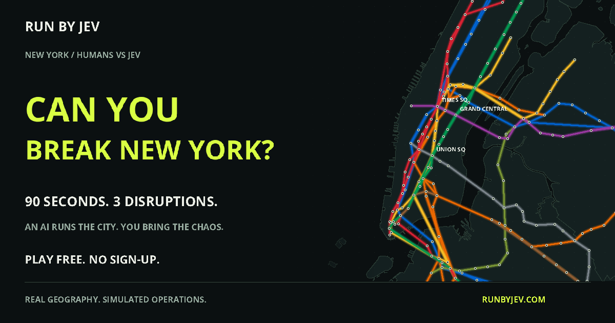 AI Subway Disruption Simulator for New York and London
